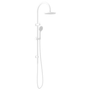 Mecca Twin Shower With Air Shower - Matte White