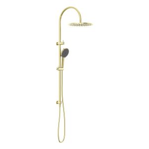 Mecca Twin Shower With Air Shower II in Brushed Gold