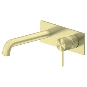 Mecca Wall Basin Mixer 160mm Spout - Brushed Gold