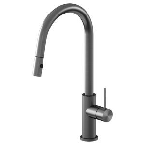 Mecca Pull Out Sink Mixer With Vegie Spray Function - Gun Metal