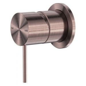 Mecca Shower Mixer With 60mm Plate - Brushed Bronze
