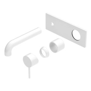Mecca Wall Basin/Bath Mixer 185mm Trim Kits Only in Matte White