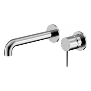 Mecca Wall Basin/Bath Mixer Separate Back Plate 120mm in Chrome