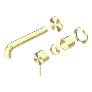 Mecca Wall Basin/Bath Mixer Separate Back Plate 120mm Trim Kits in Brushed Gold
