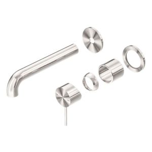 Mecca Wall Basin/Bath Mixer Separate Back Plate 120mm Trim Kits in Brushed Nickel