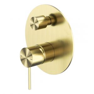 Mecca Shower Mixer With Divertor in Brushed Gold