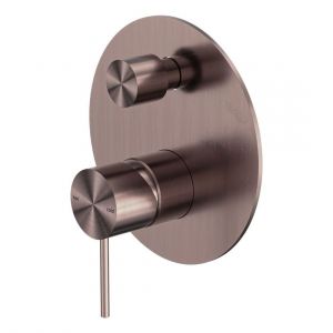 Mecca Shower Mixer With Divertor in Brushed Bronze