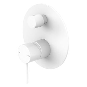 Mecca Shower Mixer With Divertor in Matte White