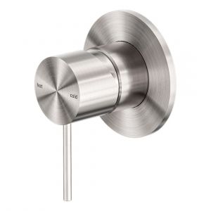 Mecca Shower Mixer 80mm Plate in Brushed Nickel