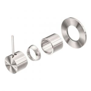 Mecca Shower Mixer Handle Up 80mm Plate Trim Kits Only in Brushed Nickel