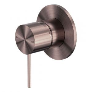 Mecca Shower Mixer 80mm Plate in Brushed Bronze