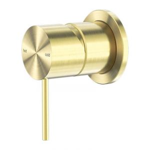 Mecca Shower Mixer 60mm Plate in Brushed Gold