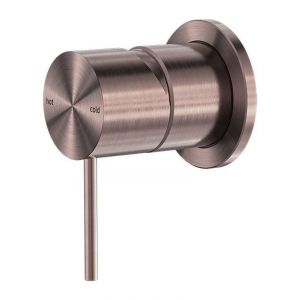 Mecca Shower Mixer 60mm Plate in Brushed Bronze