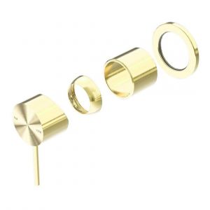 Mecca Shower Mixer 60mm Plate Trim Kits Only in Brushed Gold