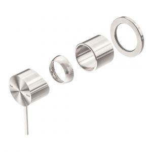 Mecca Shower Mixer 60mm Plate Trim Kits Only in Brushed Nickel