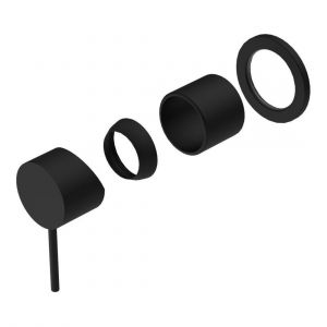 Mecca Shower Mixer 60mm Plate Trim Kits Only in Matte Black
