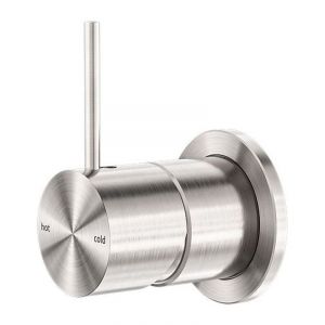 Mecca Shower Mixer 60mm Handle Up Plate in Brushed Nickel