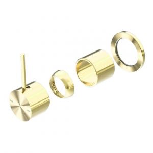 Mecca Shower Mixer 60mm Handle Up Plate Trim Kits Only in Brushed Gold