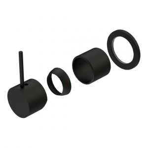 Mecca Shower Mixer 60mm Handle Up Plate Trim Kits Only in Matte Black