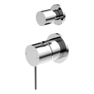 Mecca Shower Mixer With Divertor Separate Back Plate in Chrome