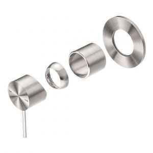 Mecca Shower Mixer 80mm Plate Trim Kits Only in Brushed Nickel