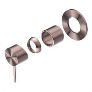 Mecca Shower Mixer 80mm Plate Trim Kits Only in Brushed Bronze