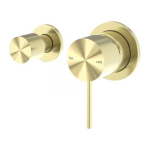 Mecca Shower Mixer With Horizontal 2 Way Divertor in Brushed Gold