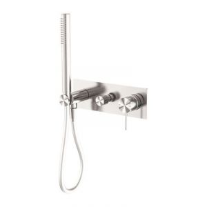 Mecca Shower Mixer Divertor System in Brushed Nickel