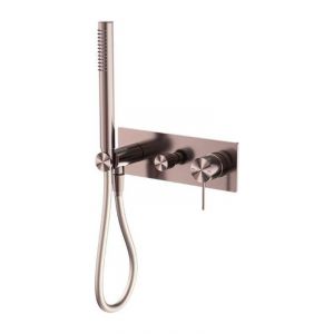 Mecca Shower Mixer Divertor System in Brushed Bronze