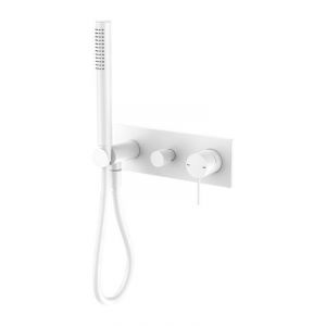 Mecca Shower Mixer Divertor System in Matte White