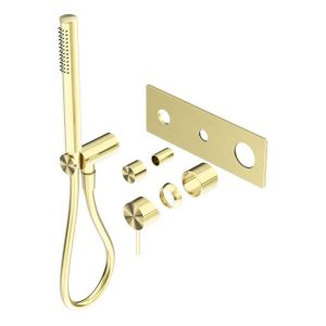 Mecca Shower Mixer Divertor System Trim Kits Only in Brushed Gold