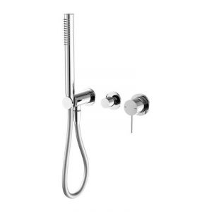 Mecca Shower Mixer Divertor System Separate Back Plate in Chrome