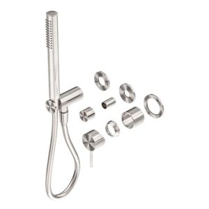 Mecca Shower Mixer Divertor System Separate Back Plate Trim Kits in Brushed Nickel