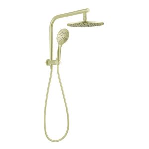 Mecca 2 In 1 Twin Shower in Brushed Gold
