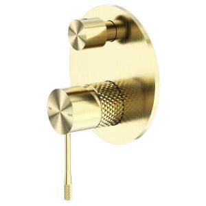Opal Shower Mixer With Divertor - Brushed Gold