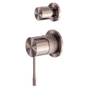 Opal Shower Mixer With Divertor Separate Plate - Brushed Bronze