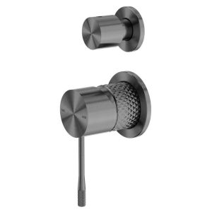 Opal Shower Mixer With Divertor Separate Plate - Graphite