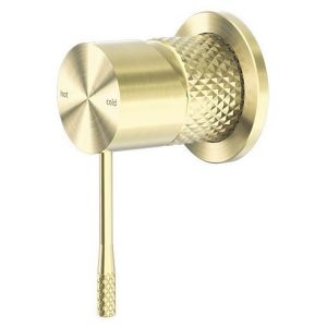 Opal Shower Mixer 60mm Plate - Brushed Gold