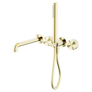 Opal Progressive Shower System Separate Plate With Spout 230mm - Brushed Gold