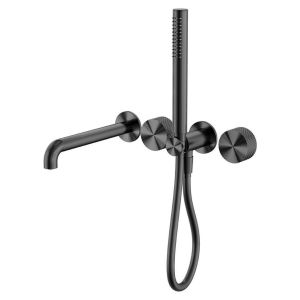 Opal Progressive Shower System Separate Plate With Spout 230mm - Graphite