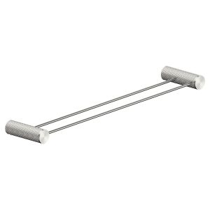 Opal Double Towel Rail 600mm - Brushed Nickel