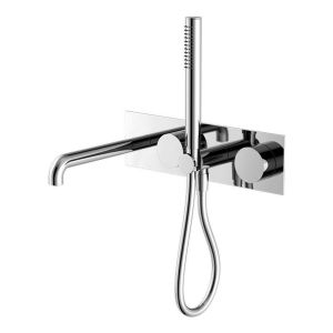 Kara Progressive Shower System With Spout 230mm in Chrome