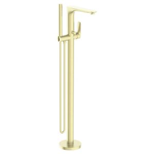 Bianca Freestanding Bath Mixer With Hand Shower - Brushed Gold