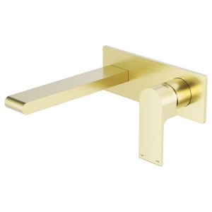 Bianca Wall Basin/Bath Mixer 230mm - Brushed Gold