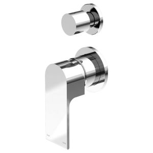 Bianca Shower Mixer With Divertor Separate Back Plate - Chrome