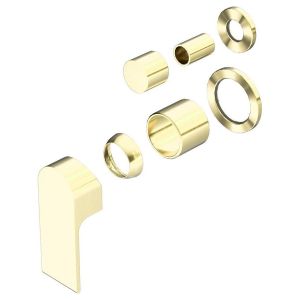 Bianca Shower Mixer With Divertor Separate Back Plate Trim Kits Only - Brushed Gold