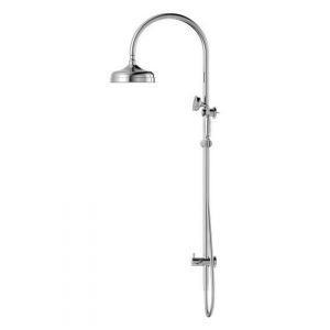 York Twin Shower With Metal Hand Shower - Chrome