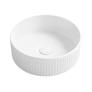 Oxford Above Counter Round Basin Gloss White