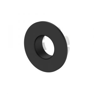 Round Overflow Ring, Matte Black