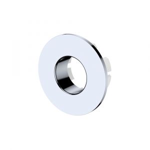 Round Overflow Ring with Larger Fixing, Chrome